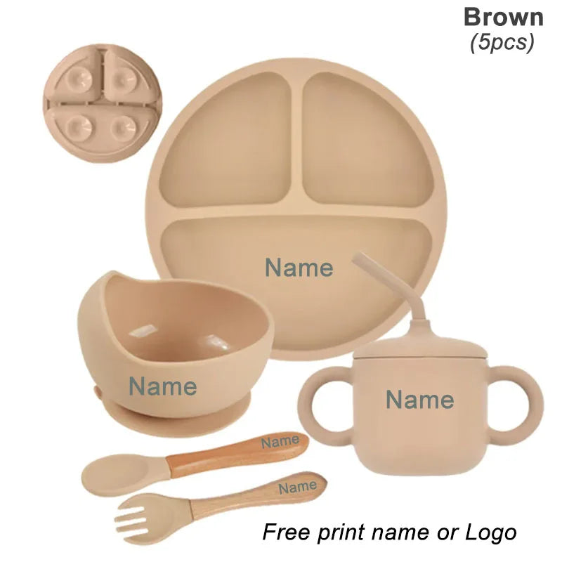 Gepersonaliseerd babyeetsetje