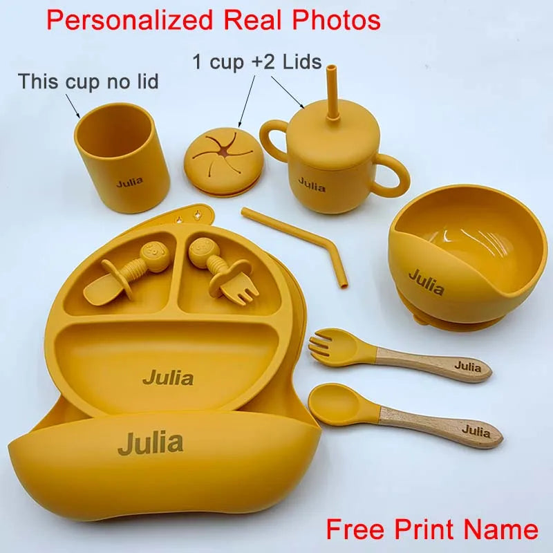 Gepersonaliseerd babyeetsetje