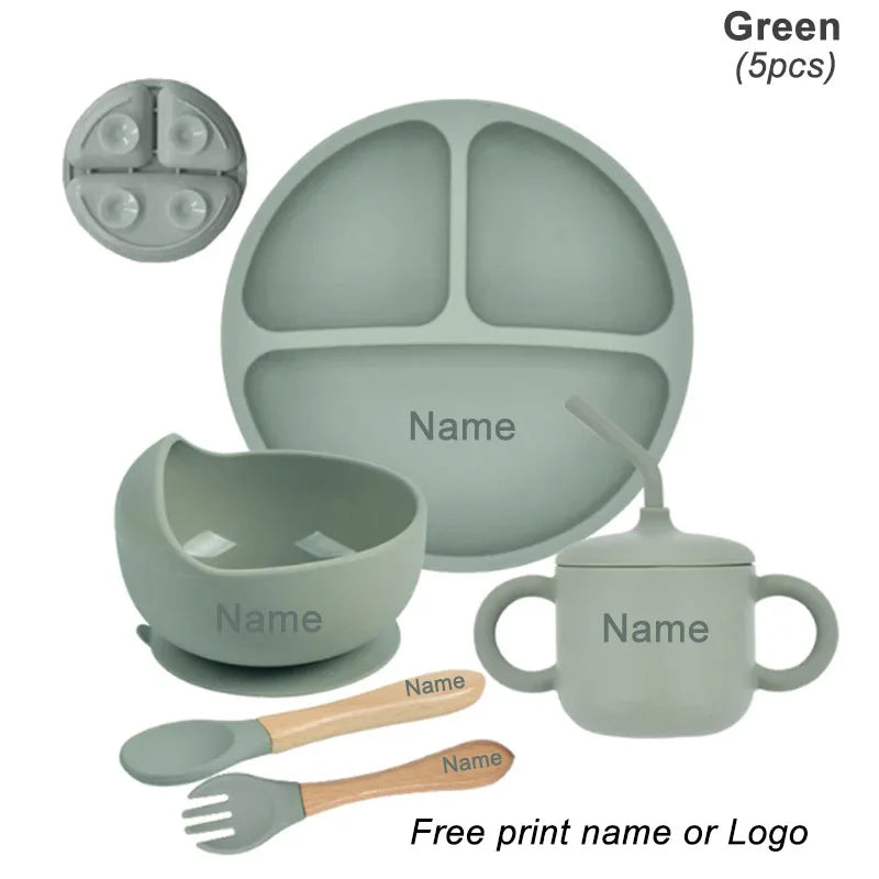 Gepersonaliseerd babyeetsetje